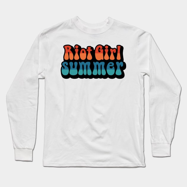 Riot Girl Summer Long Sleeve T-Shirt by Zap Studios